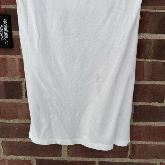 Rockstars & Angels White Deer Head 100% Cotton T Shirt Women’s Small NEW - Picture 7 of 8